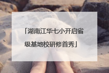湖南江华七小开启省级基地校研修首秀