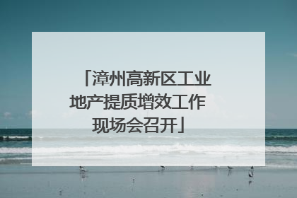漳州高新区工业地产提质增效工作现场会召开