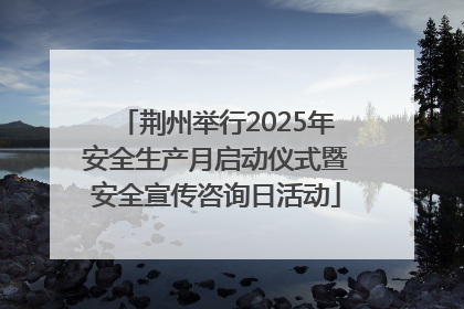 荆州举行2025年安全生产月启动仪式暨安全宣传咨询日活动