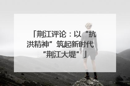 荆江评论：以“抗洪精神”筑起新时代“荆江大堤”