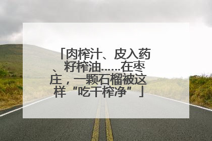 肉榨汁、皮入药、籽榨油……在枣庄，一颗石榴被这样“吃干榨净”