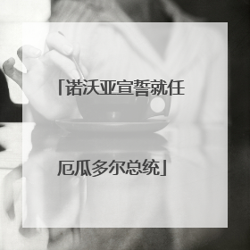 诺沃亚宣誓就任厄瓜多尔总统