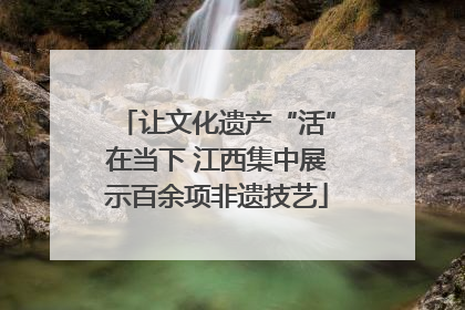 让文化遗产“活”在当下 江西集中展示百余项非遗技艺