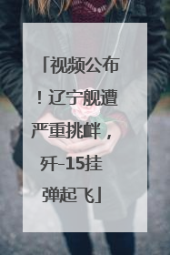 视频公布！辽宁舰遭严重挑衅，歼-15挂弹起飞