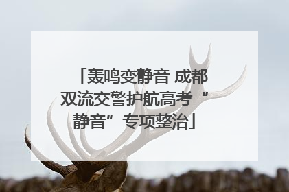 轰鸣变静音 成都双流交警护航高考“静音”专项整治