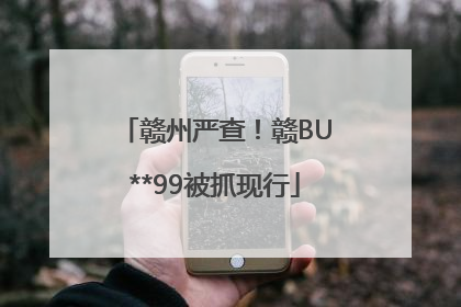 赣州严查！赣BU**99被抓现行
