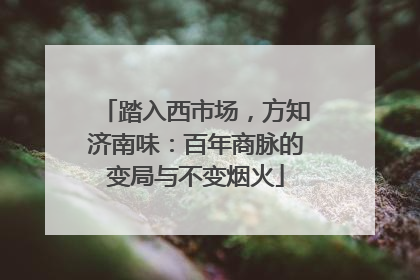 踏入西市场，方知济南味：百年商脉的变局与不变烟火