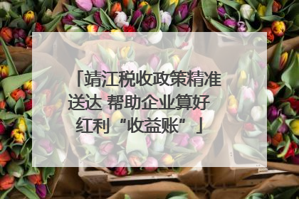 靖江税收政策精准送达 帮助企业算好红利“收益账”