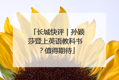 长城快评｜孙颖莎登上英语教科书？值得期待
