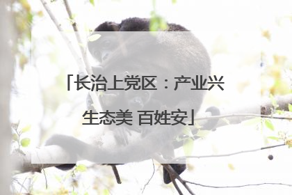 长治上党区：产业兴 生态美 百姓安