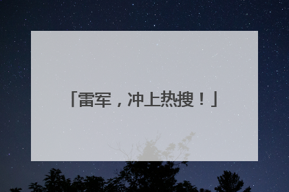雷军，冲上热搜！