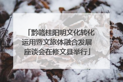 黔赣桂阳明文化转化运用暨文旅体融合发展座谈会在修文县举行