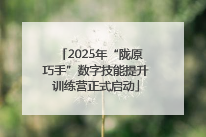 2025年“陇原巧手”数字技能提升训练营正式启动