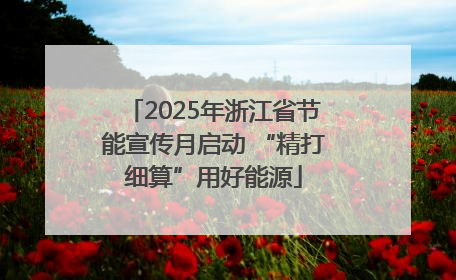 2025年浙江省节能宣传月启动 “精打细算”用好能源