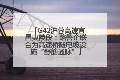 G42沪蓉高速宜昌夷陵段：路警企联合为高速桥隧电缆设施“舒筋通脉”
